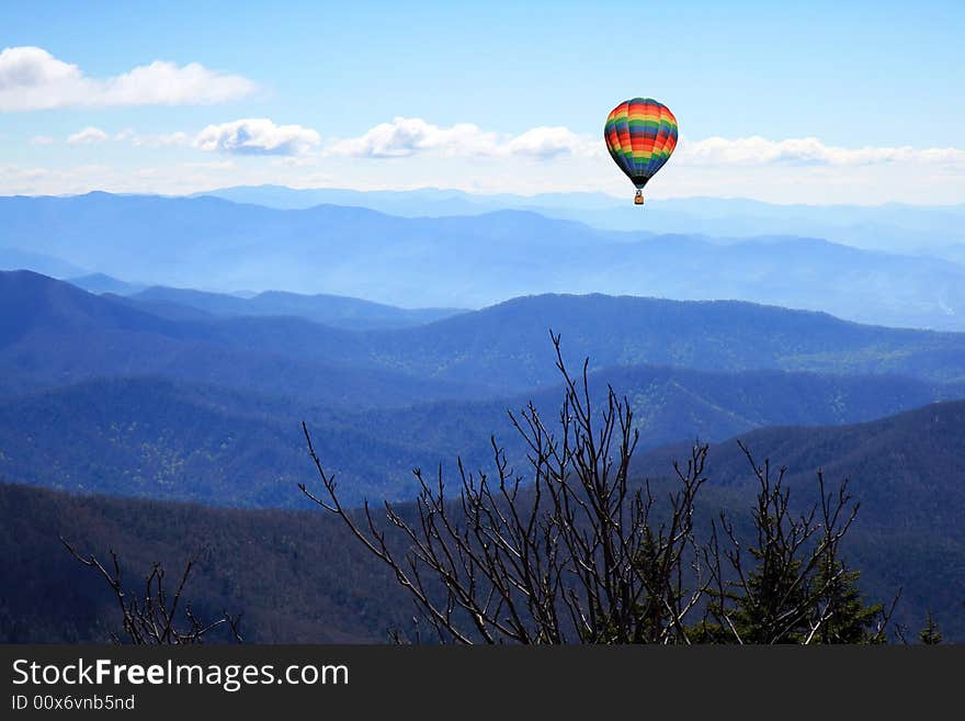 The Great Smoky Mountain National Park in the morning