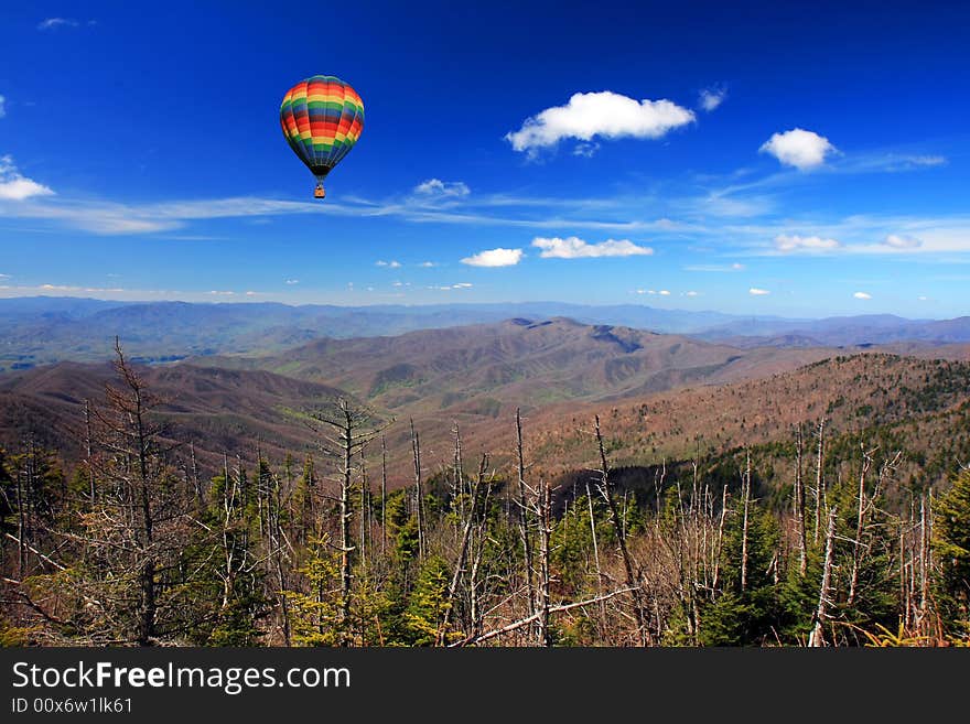 The Great Smoky Mountain National Park in the morning