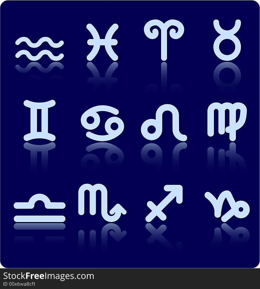 Zodiac raster iconset. Vector version is available in my portfolio. Zodiac raster iconset. Vector version is available in my portfolio