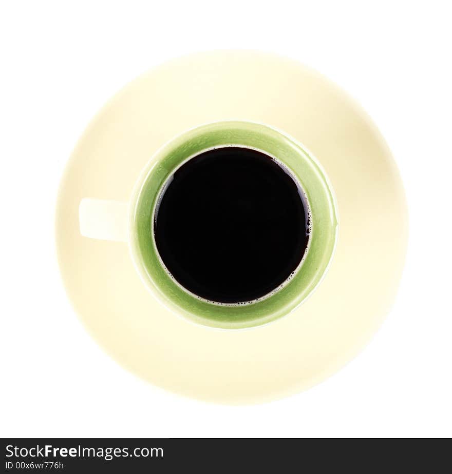 Cup of coffee, isolated on white