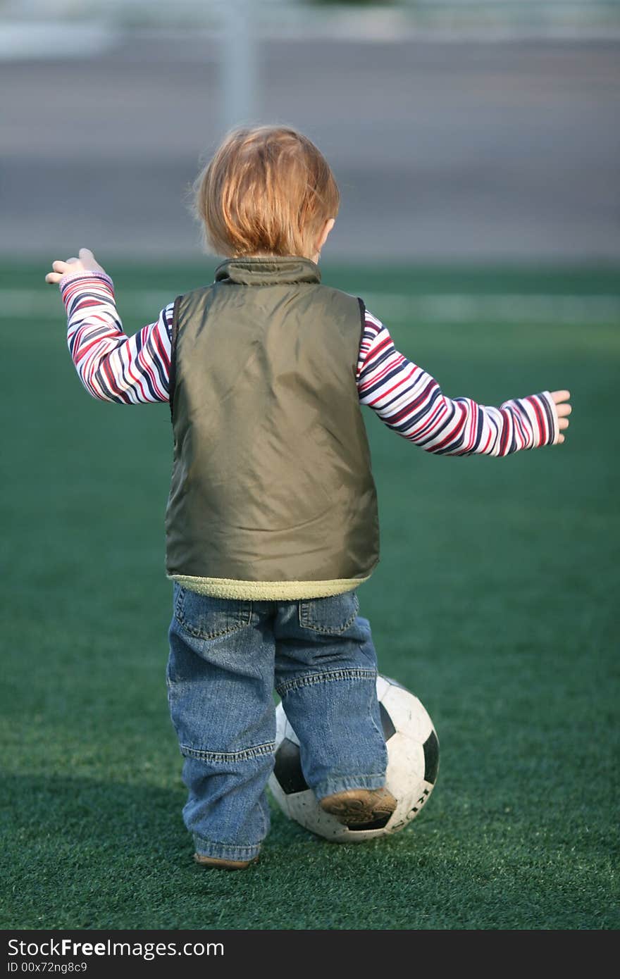 The Boy Playing Football