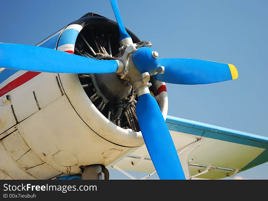 Historical airplane Antonov An-2 from Russia