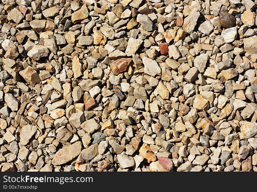 Natural texture. Macadam.