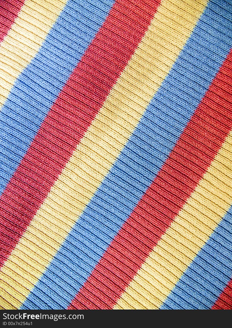 Colorful striped fabric