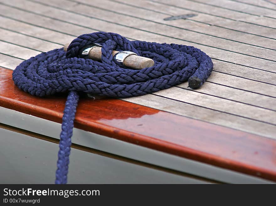 Close-up of sailing boat. Close-up of sailing boat