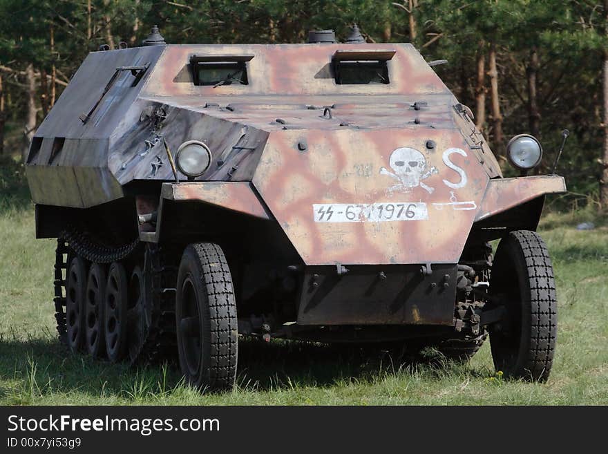 German armored personnel carrier from WW II.