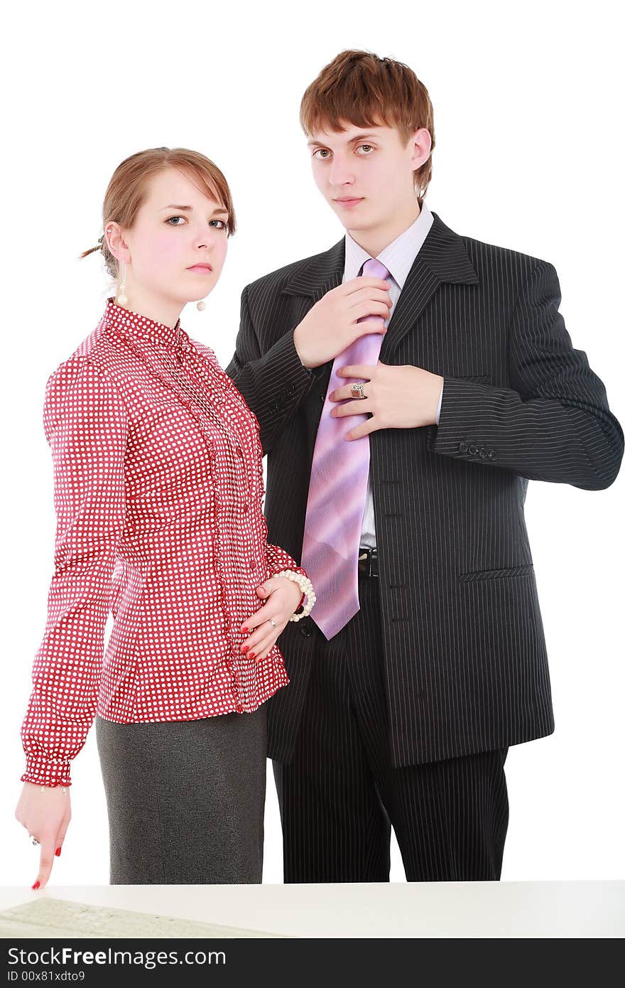 Group of business people working together in the office. Group of business people working together in the office.