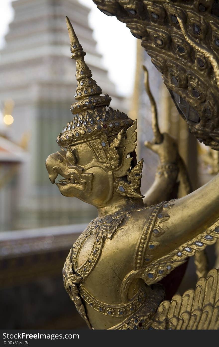 Figures in the royal palace, bangkok