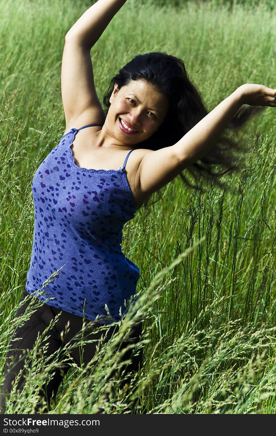 Girl In Grass