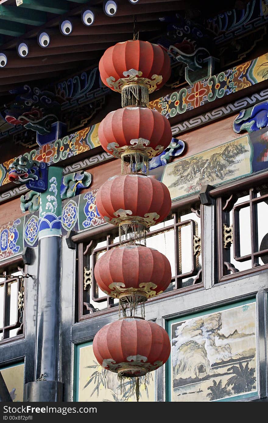 Hang the Chinese red lantern outside the ancient room.

When ancient, the symbolic meaning of the lantern should be higher than its practicability.It is harmonious, happy symbol. Hang the Chinese red lantern outside the ancient room.

When ancient, the symbolic meaning of the lantern should be higher than its practicability.It is harmonious, happy symbol.