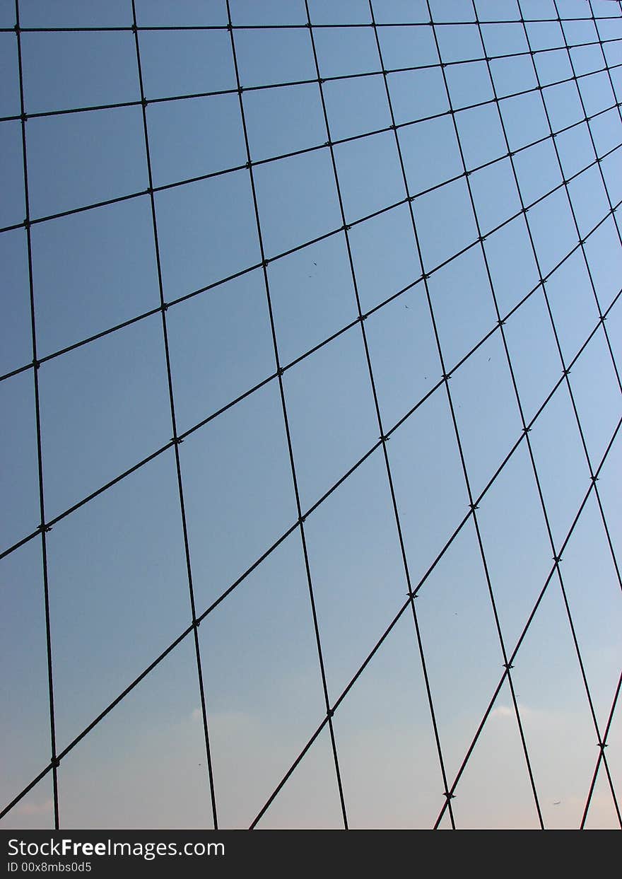 Brooklyn Bridge in New York was the first steel wire suspension bridge. Brooklyn Bridge in New York was the first steel wire suspension bridge