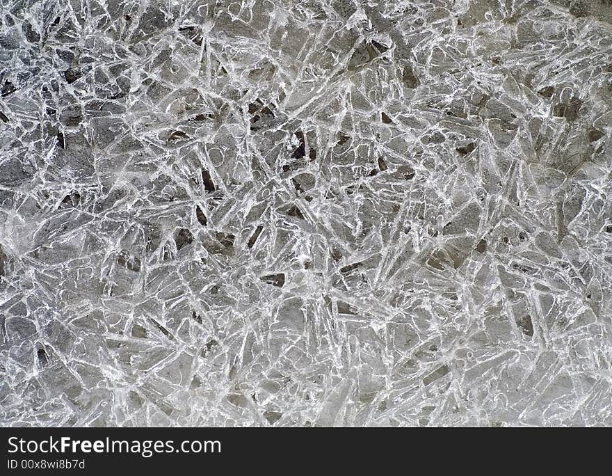 Frozen pool as a background (late frosts). Frozen pool as a background (late frosts)