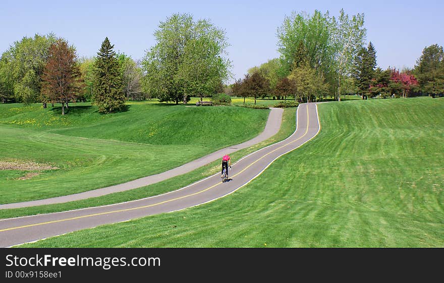 Trail at maisonneuve park, montreal. Trail at maisonneuve park, montreal