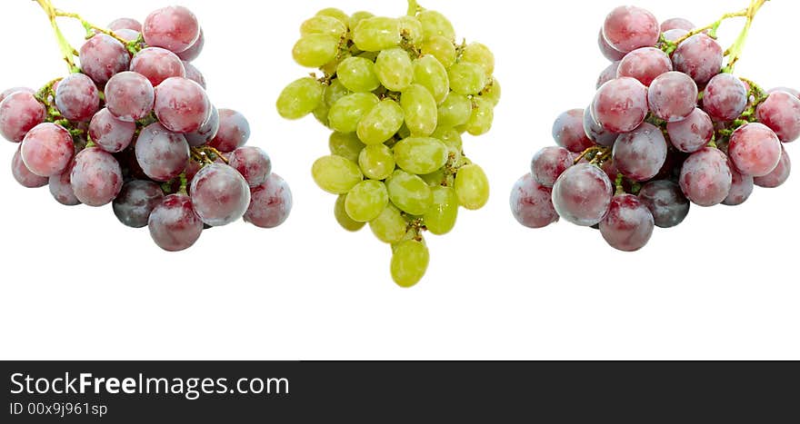 Isolated Fresh Grapes