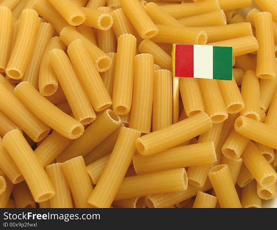 Pasta With Flag