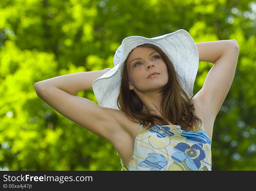 Portrait of a smiling young woman.