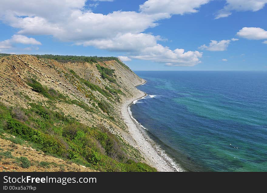 Coastal landscape from Bulgaria, Europe