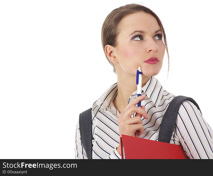 Happy young businesswoman.attractive business woman