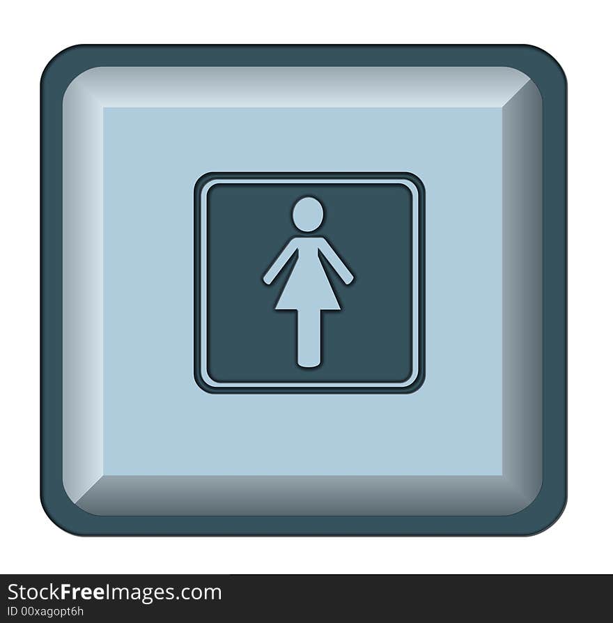 Web Button Woman