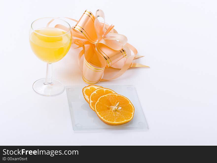 Juice and orange