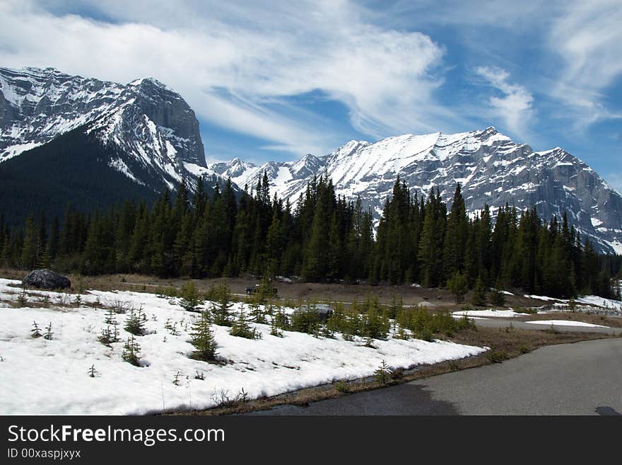 Scenery in Canadian Rockies