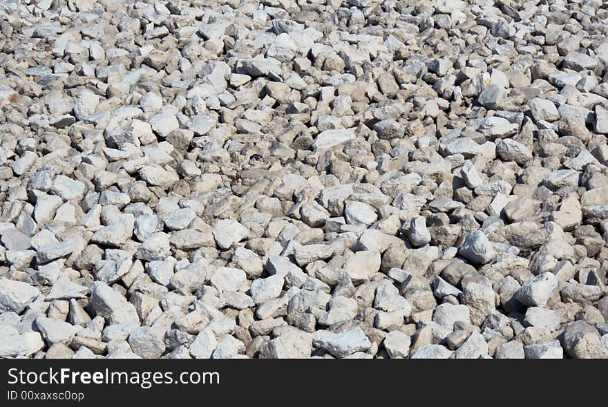 Fine white stones for textures and a background