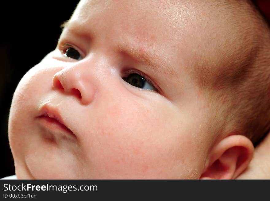 A little cute baby portrait. A little cute baby portrait