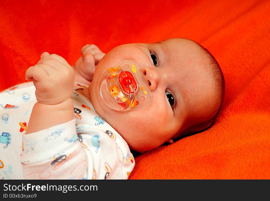 A little cute baby portrait. A little cute baby portrait