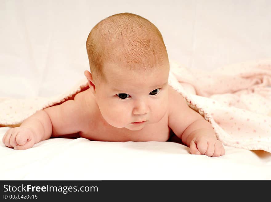 A little cute baby portrait. A little cute baby portrait