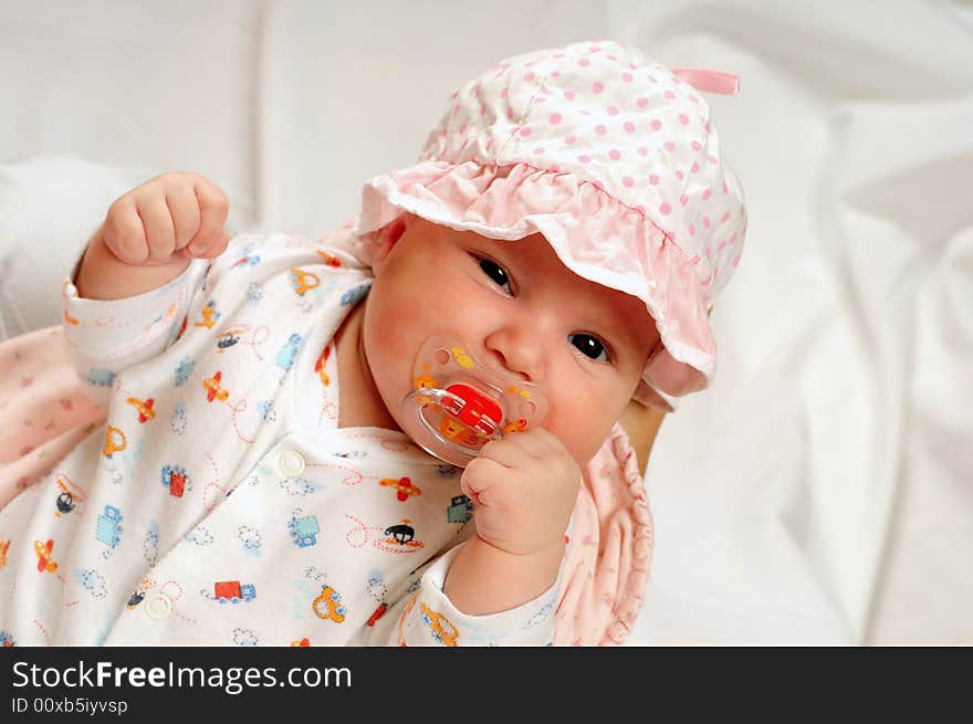 A little cute baby portrait. A little cute baby portrait