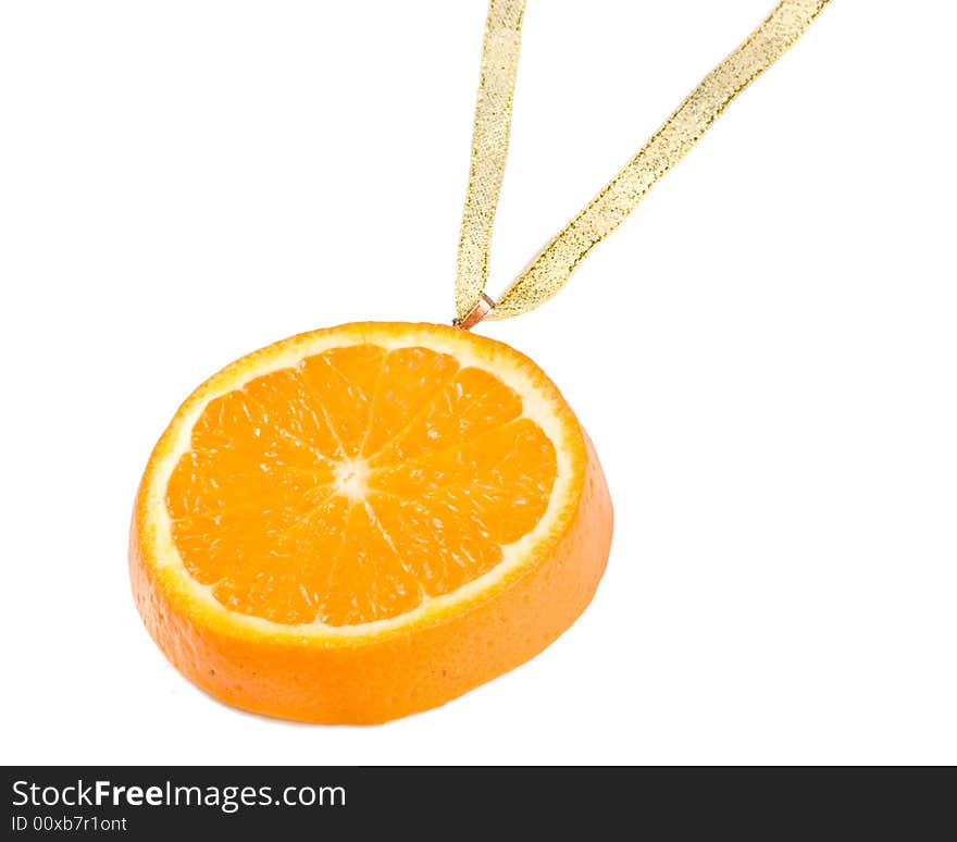 Medal from a  juicy orange.