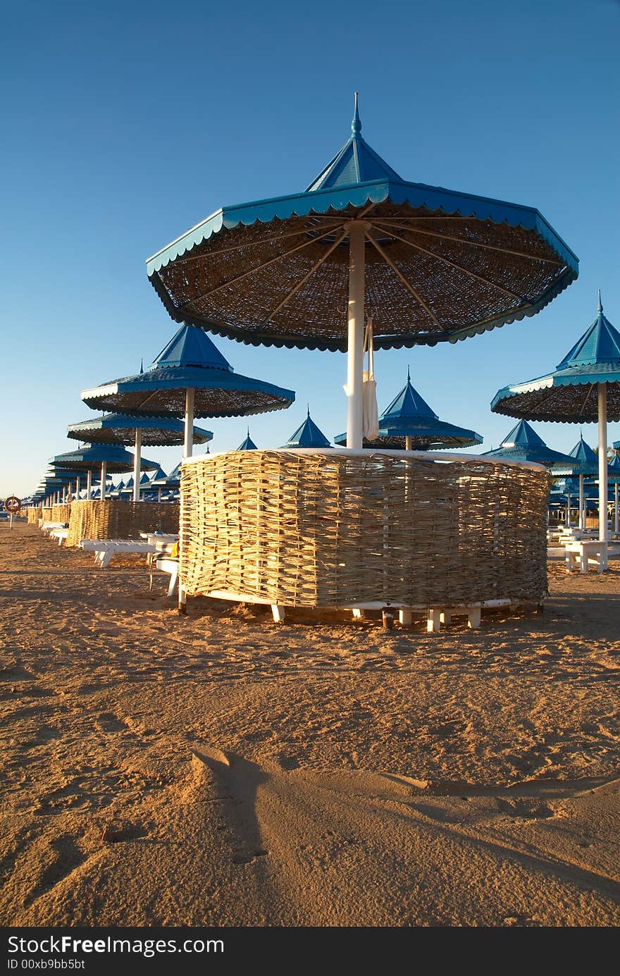 Beach parasols