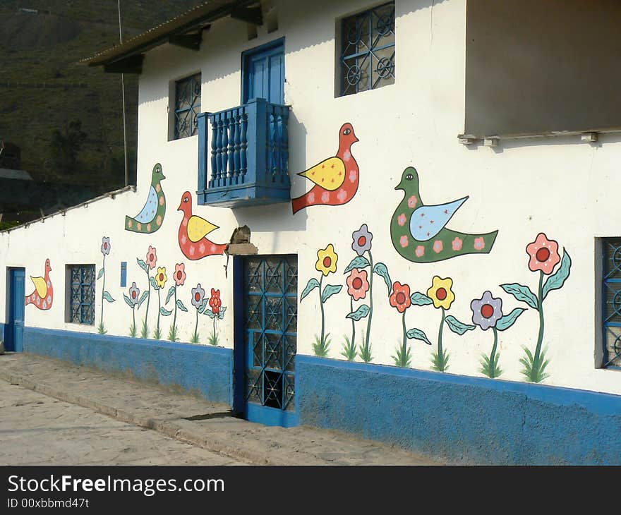 Colors for antioquia was a project to brighten up this town in Peru. Colors for antioquia was a project to brighten up this town in Peru