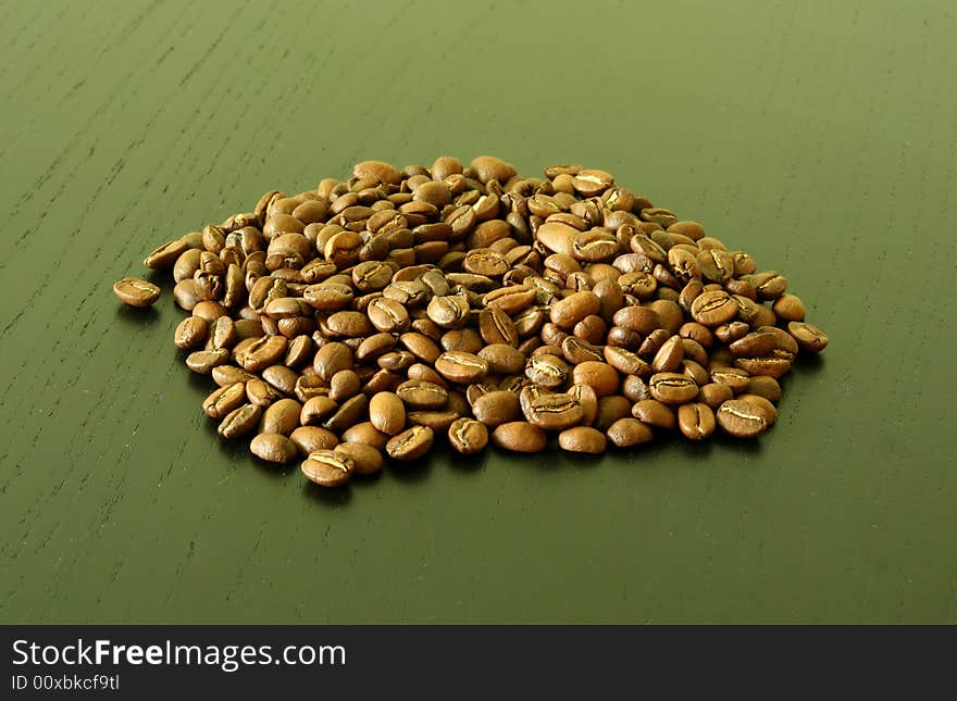 Nice shot of coffee beans