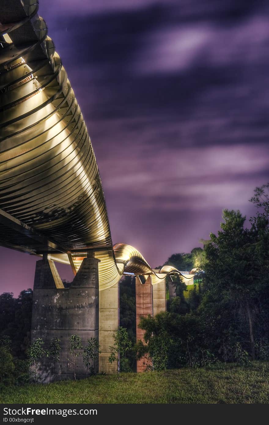 This image, Bridge in Singapore : Henderson Waves, has an AdobeRGB(1998) color profile. The colors in the Dreamstime preview image differ slightly from the actual AdobeRGB(1998) colors. The image actual colors will be rendered properly in an image viewer that understands AdobeRGB(1998).