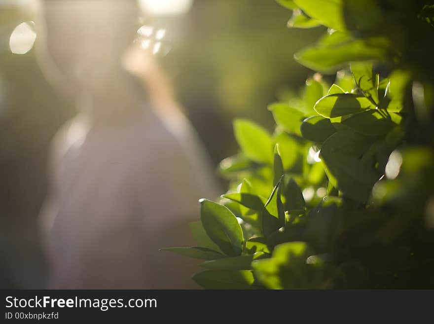 Woman and light