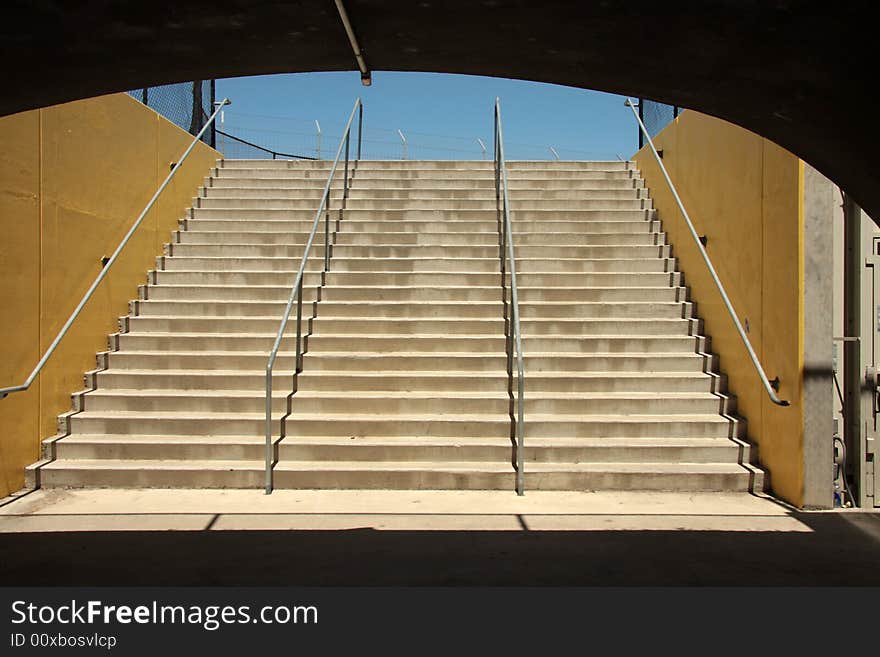 Stairway viewed from bottom up. Stairway viewed from bottom up