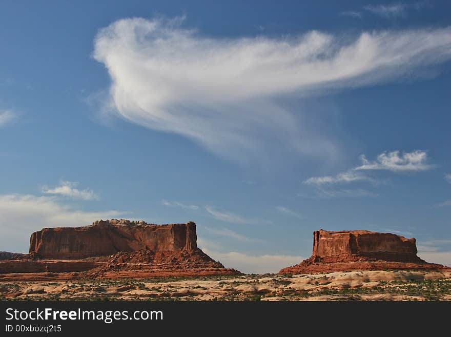 Monitor And Merrimac Buttes, Moab, Utah