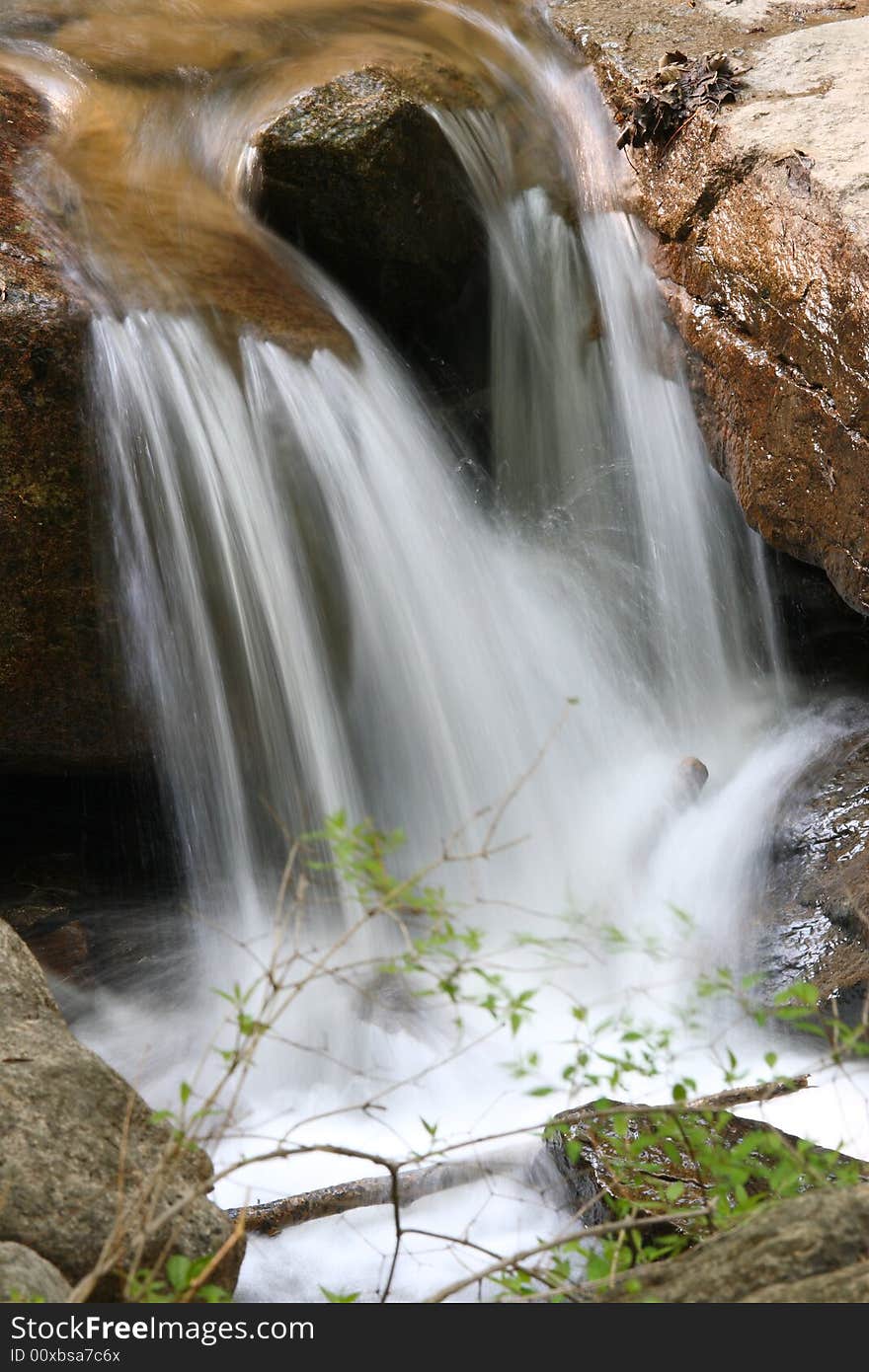 Water Stream and rock