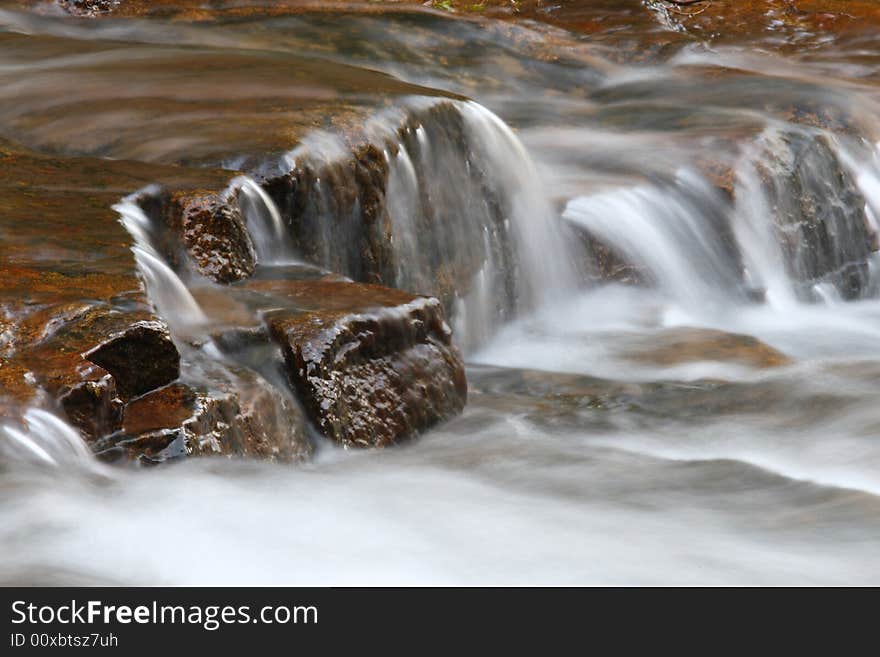 Water Stream and rock