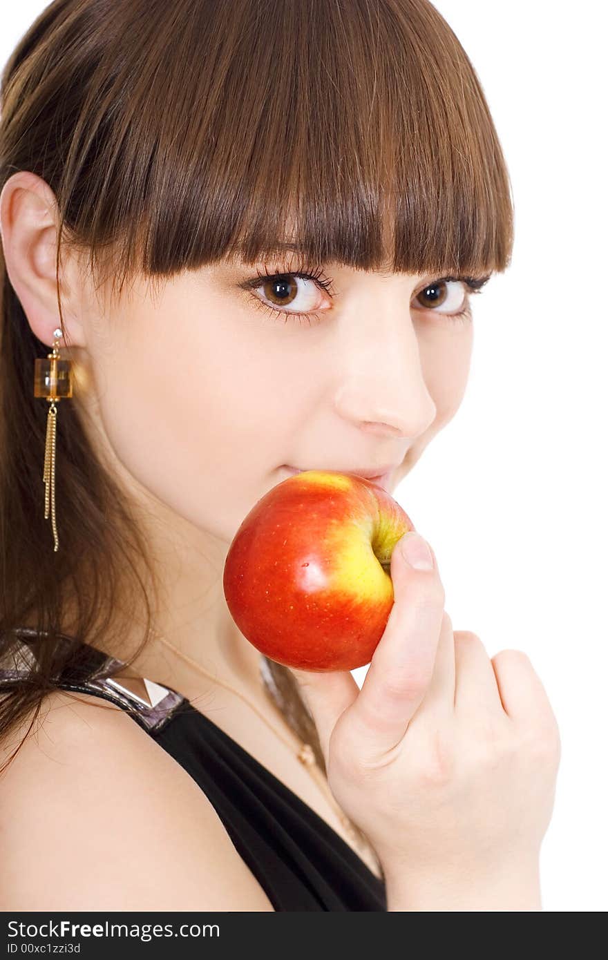 Lady with apple