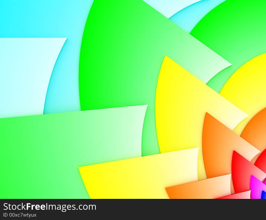 3D abstract art colorful background. 3D abstract art colorful background