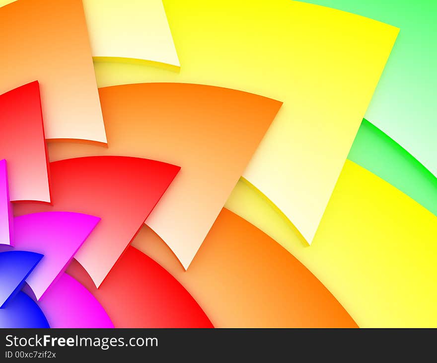 3D abstract art colorful background. 3D abstract art colorful background