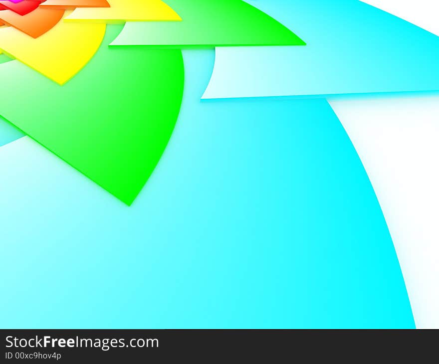 3D abstract art colorful background. 3D abstract art colorful background