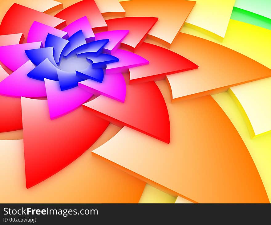 3D abstract art colorful background. 3D abstract art colorful background