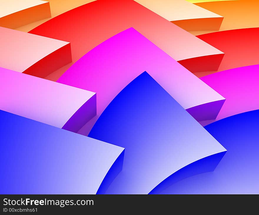 3D abstract art colorful background. 3D abstract art colorful background