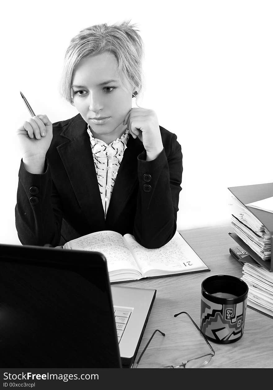 Businesswoman in office