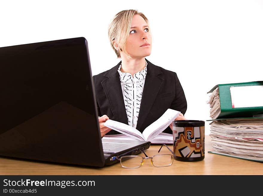 Businesswoman in office