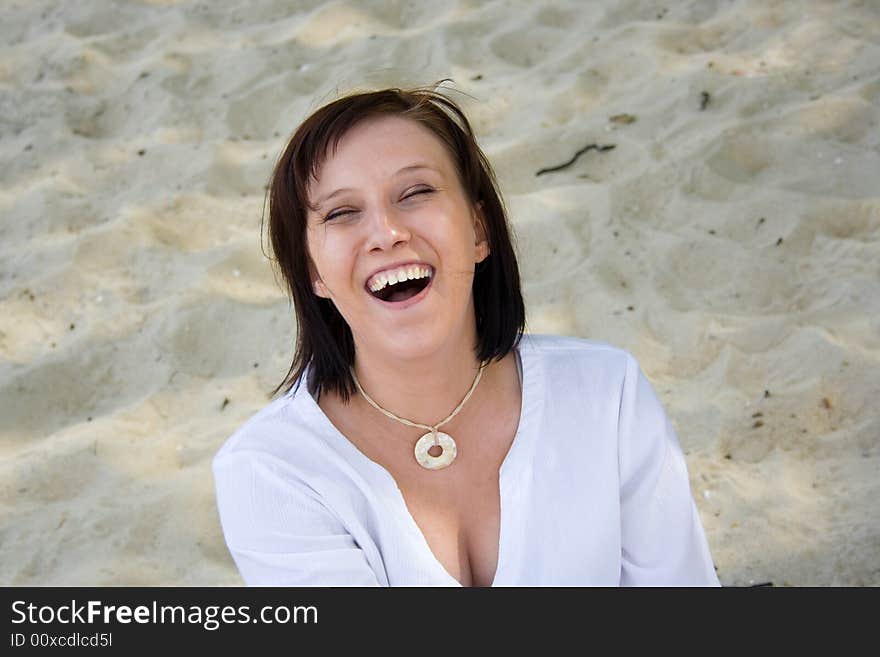 Woman on the beach