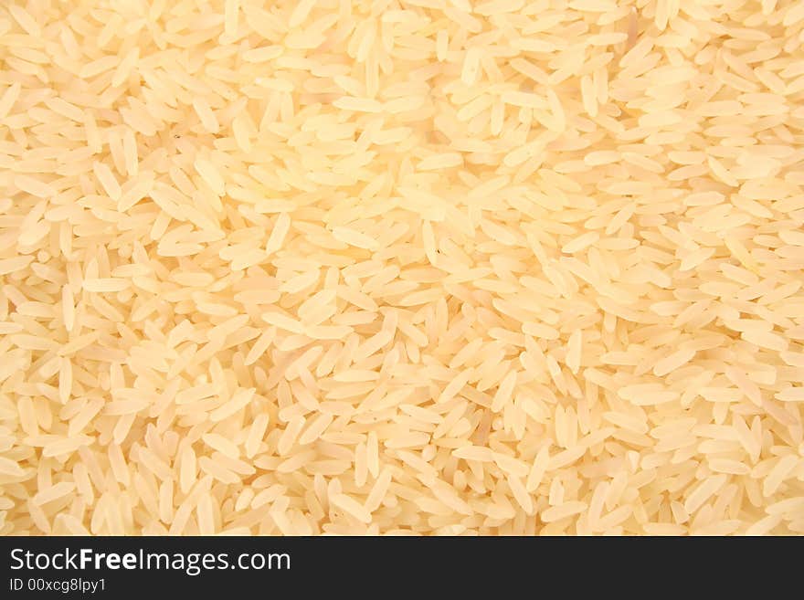 Raw rice. Food ingredient and texture